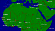 Afrika-Nord Städte + Grenzen 1920x1080